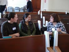 Visitors to the Unitarian Church of Sharon