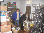 Food pantry volunteers