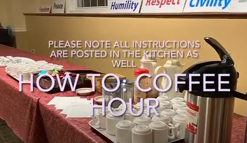 Coffee hour video instructions
